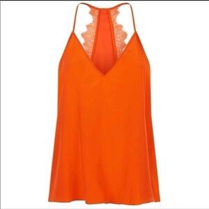 BCBGMaxAzria Lenor Orange sleeveless top